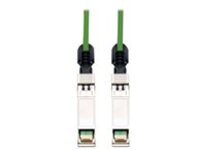 Eaton Tripp Lite Series SFP&#x2B; 10Gbase-CU Passive Twinax Copper Cable, SFP-H10GB-CU5M Compatible, Green, 5M (16.4 ft.)
