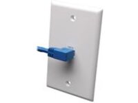 Eaton Tripp Lite Series Left-Angle Cat6 Gigabit Molded UTP Ethernet Cable (RJ45 Left-Angle M to RJ45 M), Blue, 5 ft. (1.52 m)