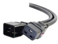 C2G 1ft Locking C19 to C20 15A 250V Power Cord Black