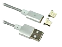 MCL - Câble USB avec 2 embouts magnétiques Micro USB