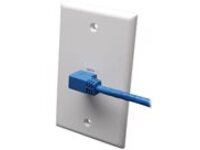 Eaton Tripp Lite Series Right-Angle Cat6 Gigabit Molded UTP Ethernet Cable (RJ45 Right-Angle M to RJ45 M), Blue, 3 ft. (0.91 m)