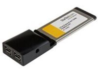 Startech 2 Port ExpressCard 1394b FireWire Laptop Adapter Card