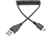 Tripp Lite 6ft Hi-Speed USB 2.0 to Mini-B Cable Coiled USB A-Mini-B M/M 6' - USB cable - USB to mini-USB Type B - 1.8 m