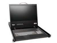 Tripp Lite 16-Port IP Rack Console Cat5 KVM Switch 19&quot; LCD 1&#x2B;1 User 1URM
