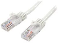 StarTech.com Cat5e Ethernet Cable - 25 ft - White- Patch Cable - Snagless Cat5e Cable - Long Network Cable - Ethernet C…