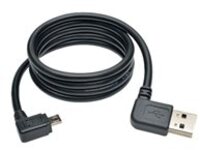 Tripp Lite 3ft USB Charging Cable Reversible Left/Right A to Right Angle 5Pin Micro B 3&#x27;
