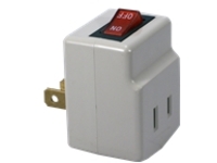 QVS Single-Port Power Adaptor with Lighted On/Off Switch
