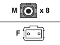 AddOn - Patch cable - MPO single-mode (F) to SC single-mode (M)