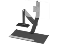 Humanscale QuickStand Lite - mounting kit - for LCD display / keyboard - black