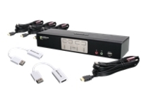 IOGEAR 4-Port HDMI and DisplayPort KVM Kit