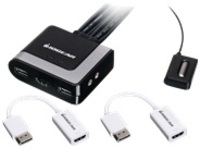 IOGEAR 2-Port HDMI and DisplayPort KVM Kit