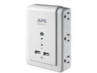 APC ESSENTIAL SURGEARREST 6 OUTLET WALL MOUNT WITH USB, 120V