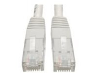 Tripp Lite 10ft Cat6 Gigabit Molded Patch Cable RJ45 M/M 550MHz 24AWG White 10&#x27;