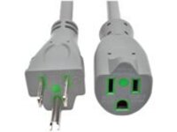 Tripp Lite 15ft Hospital Medical Power Extension Cord 5-15P 5-15R 13A Gray