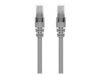 Belkin 25ft CAT6 Ethernet Patch Cable Snagless, RJ45, M/M, Gray