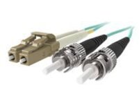 Belkin 2M Fiber Optic Cable; 10GB Aqua Multimode LC/ST Duplex, 50/125 OM3