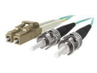 Belkin 10M Fiber Optic Cable; 10GB Aqua Multimode LC/ST Duplex, 50/125 OM3