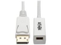 Tripp Lite 3ft DisplayPort to Mini DisplayPort Adapter Cable 4k x 2k @ 60Hz M/F 3&#x27;