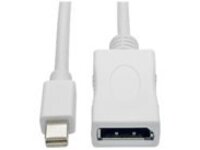 Tripp Lite 10ft Mini DisplayPort 1.2a to DisplayPort Cable Adapter and Video Converter, 4K x 2K/3840 x 2160 (M/F) @ 60 Hz, HDCP 2.2, 10 ft