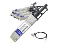 AddOn 2m Industry Standard QSFP+ Breakout DAC