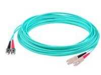 AddOn 30m SC to ST OM4 Aqua Patch Cable