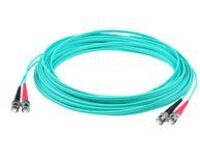 AddOn 1m ST OM4 Aqua Patch Cable