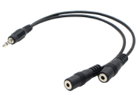 AddOn 5 Pack 8in 3.5mm Audio Splitter Cable