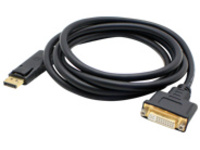 AddOn 5 Pack 8in DisplayPort to DVI-I Adapter Cable