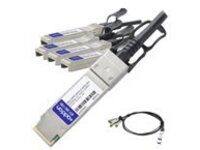 AddOn 1m Brocade Compatible QSFP&#x2B; Breakout DAC