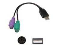 AddOn 8in USB 2.0 (A) to PS/2 Adapter Cable