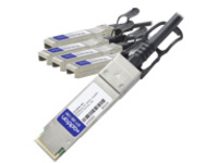 AddOn 3m HP Compatible QSFP+ Breakout DAC