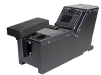 Gamber-Johnson - Mounting kit (fasteners, console box, arm rest, dual cup holder, 3 faceplates, 3 filler plates) for two-way radio / CPU (low profile)