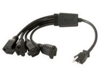 C2G 18in 1-to-4 Power Cord Splitter