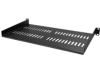StarTech.com 1U Vented Server Rack Cabinet Shelf, 10in Deep Fixed Cantilever Tray, Rackmount Shelf for 19&quot; AV/Data/Network Equipment Enclosure with Cage Nuts &amp; Screws, 44lbs Weight Cap.