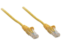 NETWORK CABLE CAT5E CCA 0.25M- YELLOW U/UTP SNAGLESS/BOOTED