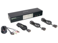 IOGEAR GCS1642 2-Port Dual View Dual Link DVI KVMP Switch with Audio