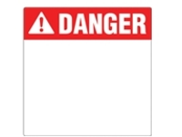 Panduit Die cut arc flash danger label