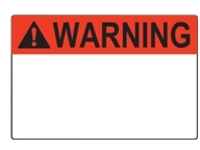 Panduit Die cut arc flash warning label