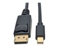 Tripp Lite Mini DisplayPort to DisplayPort 4K @ 30 Hz Adapter Cable (M/M), 4096 x 2160 (4K x 2K), Black, mDP to DP 1.2, 10 ft