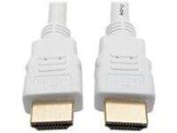 Tripp Lite High-Speed HDMI 4K Cable with Digital Video and Audio, Ultra HD 4K x 2K @ 30 Hz (M/M), White, 10 ft.