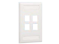 Panduit NetKey Flush Mount Screw-On Faceplates with Labeling
