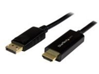 StarTech.com 6.5 ft / 2m DisplayPort to HDMI converter cable - 4K (DP2HDMM2MB) - video cable - 2 m