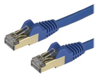 StarTech.com 0.5m Blue Cat6a / Cat 6a Shielded Ethernet Patch Cable 0.5 m - patch cable - 50 cm - blue