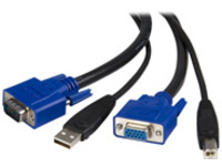 StarTech.com 10 ft 2-in-1 Universal USB KVM Cable