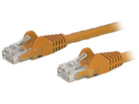StarTech.com 3ft CAT6 Ethernet Cable, 10 Gigabit Snagless RJ45 650MHz 100W PoE Patch Cord, CAT 6 10GbE UTP Network Cable w/Strain Relief, Orange, Fluke Tested/Wiring is UL Certified/TIA