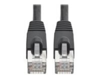 Tripp Lite Cat6a 10G-Certified Snagless Shielded STP Network Patch Cable (RJ45 M/M), PoE, Black, 14 ft.