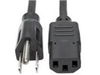 Tripp Lite 4ft Computer Power Cord Cable 5-15P to C13 10A 18AWG 4' - power cable - IEC 60320 C13 to NEMA 5-15 - 1.2 m
