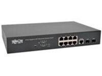 Eaton Tripp Lite series 8-Port Gigabit Ethernet Switch L2 Web-Smart Managed, 10/100/1000Mbps, 2 Dedicated Gigabit SFP Slots, 20 Gbps, Web Interface