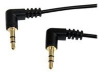 StarTech.com 3 ft Slim 3.5mm Right Angle Stereo Audio Cable