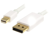 StarTech.com 1m 3 ft White Mini DisplayPort to DisplayPort 1.2 Adapter Cable M/M